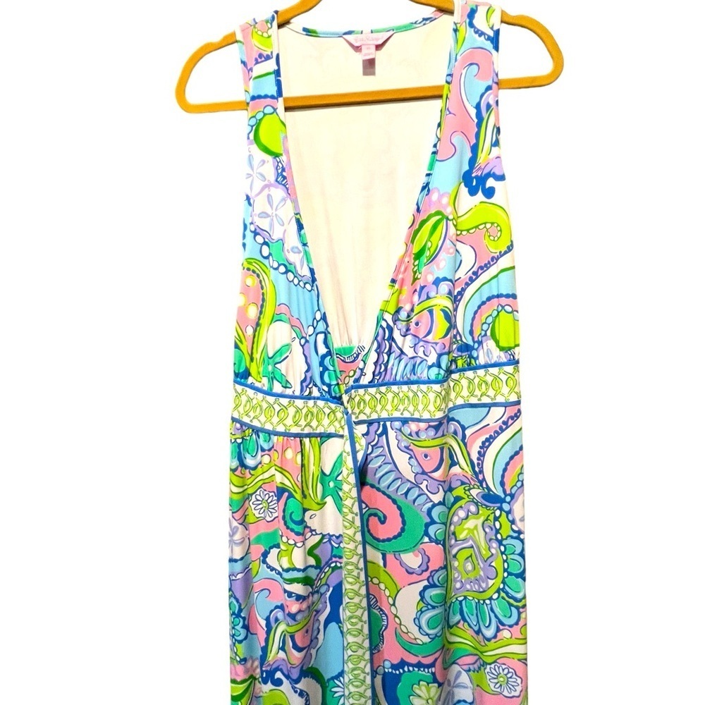 Lilly Pulitzer BELLINA Conch Republic SEASHELL Maxi Dress  SizeXS - Picture 10 of 14